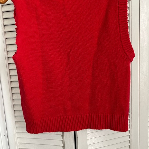 Tibi lambswool distressed sweater vest, S - Picture 5 of 5